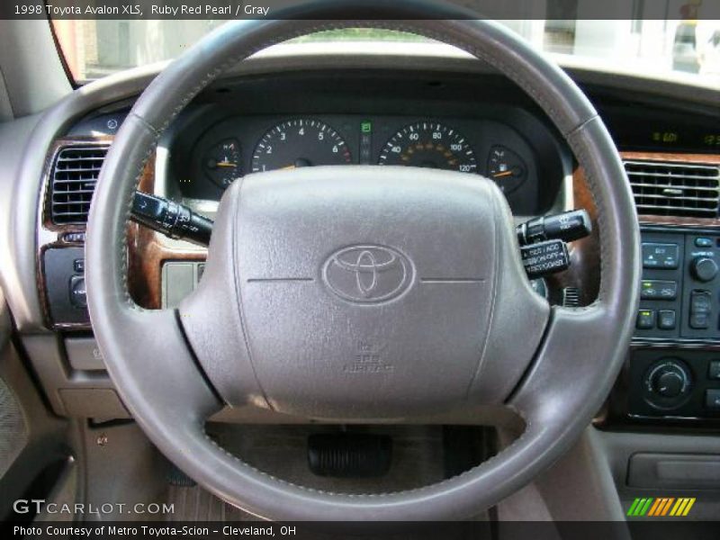 Ruby Red Pearl / Gray 1998 Toyota Avalon XLS