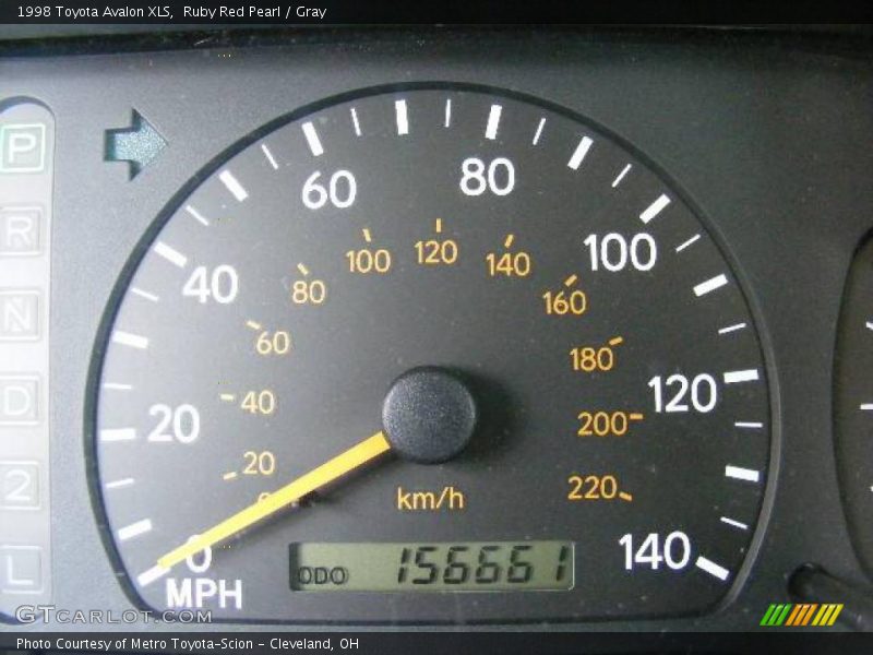 Ruby Red Pearl / Gray 1998 Toyota Avalon XLS