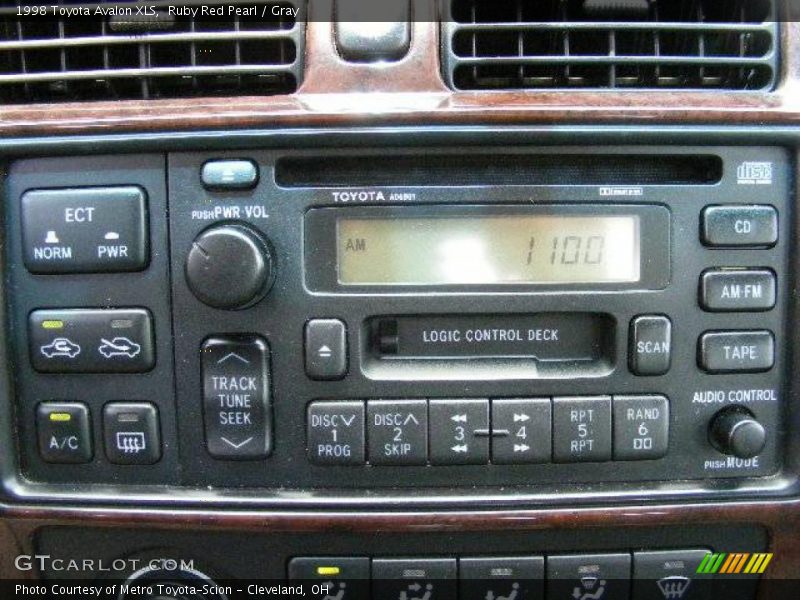 Ruby Red Pearl / Gray 1998 Toyota Avalon XLS