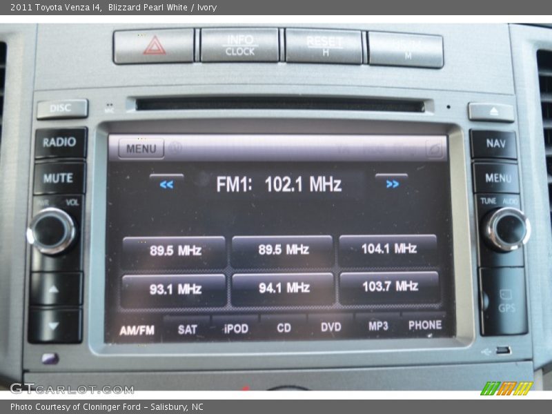 Blizzard Pearl White / Ivory 2011 Toyota Venza I4