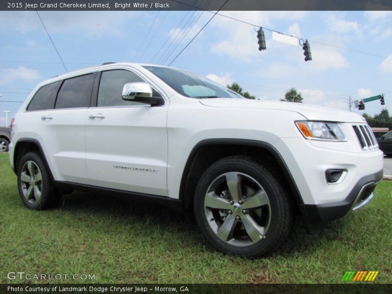 Bright White / Black 2015 Jeep Grand Cherokee Limited