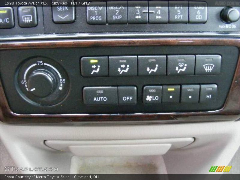 Ruby Red Pearl / Gray 1998 Toyota Avalon XLS