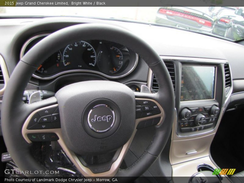 Bright White / Black 2015 Jeep Grand Cherokee Limited