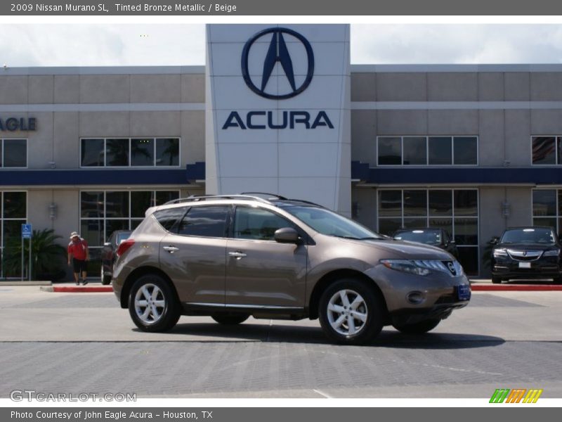 Tinted Bronze Metallic / Beige 2009 Nissan Murano SL
