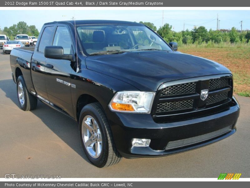 Black / Dark Slate Gray/Medium Graystone 2012 Dodge Ram 1500 ST Quad Cab 4x4