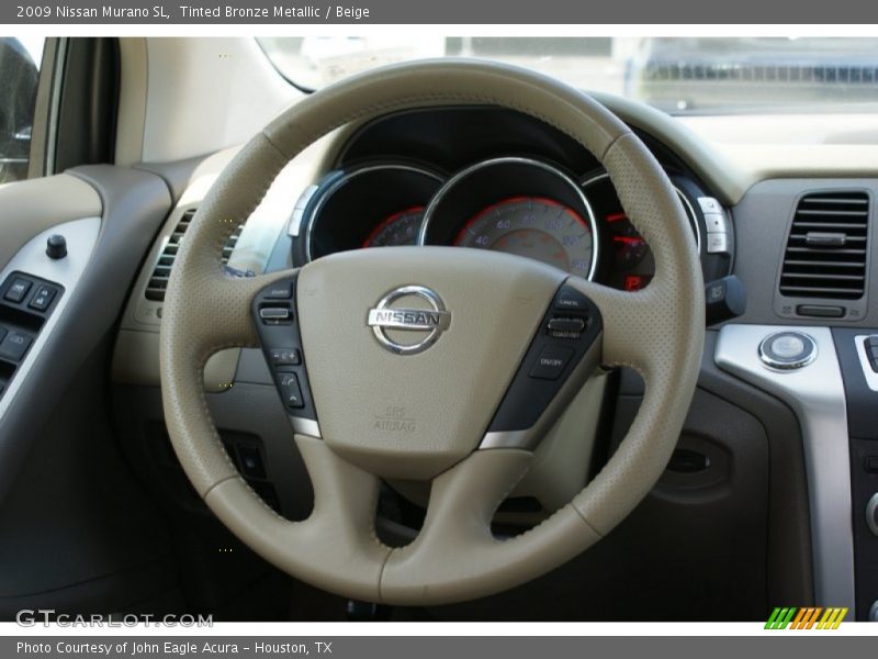 Tinted Bronze Metallic / Beige 2009 Nissan Murano SL