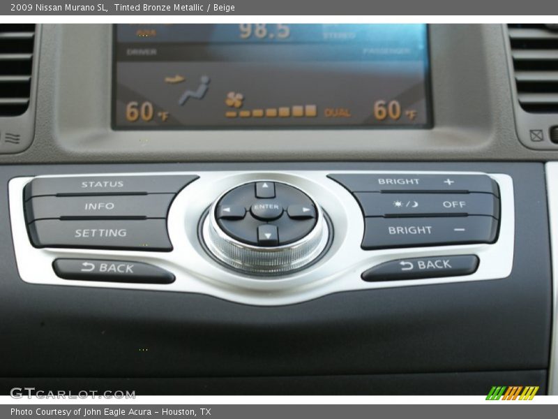 Tinted Bronze Metallic / Beige 2009 Nissan Murano SL