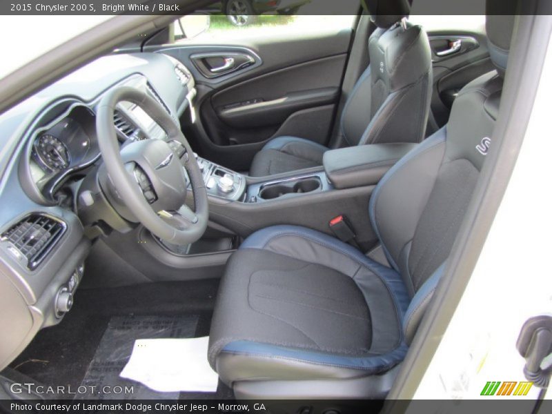 Bright White / Black 2015 Chrysler 200 S