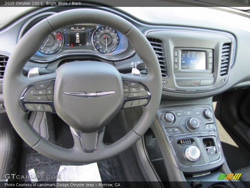Bright White / Black 2015 Chrysler 200 S