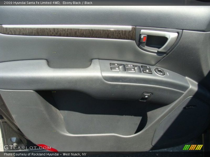 Ebony Black / Black 2009 Hyundai Santa Fe Limited 4WD