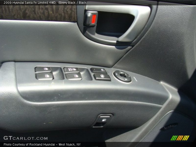 Ebony Black / Black 2009 Hyundai Santa Fe Limited 4WD