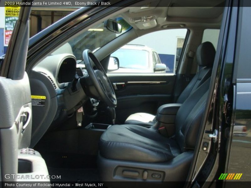 Ebony Black / Black 2009 Hyundai Santa Fe Limited 4WD