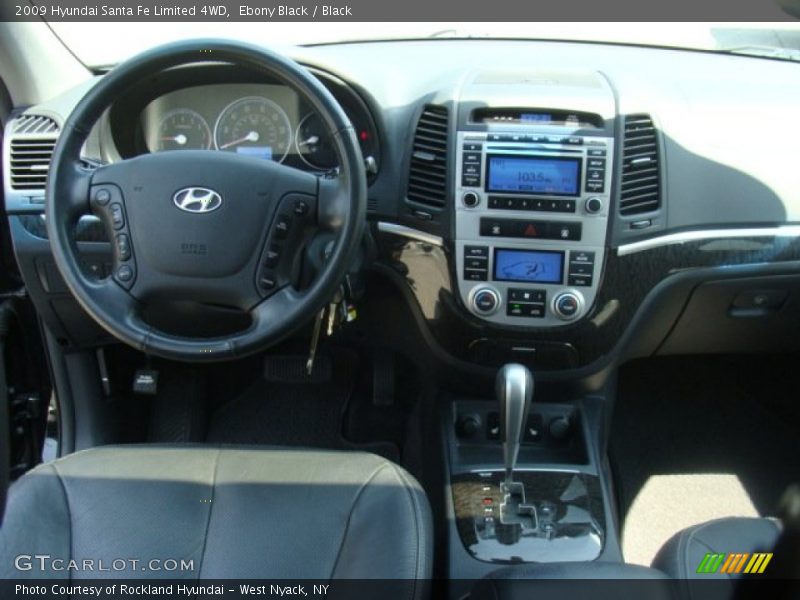 Ebony Black / Black 2009 Hyundai Santa Fe Limited 4WD