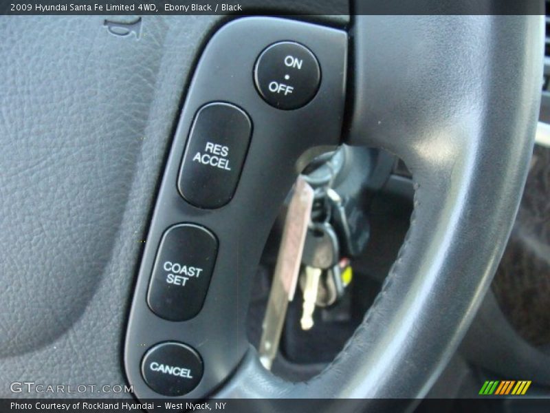 Ebony Black / Black 2009 Hyundai Santa Fe Limited 4WD