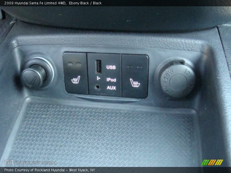 Ebony Black / Black 2009 Hyundai Santa Fe Limited 4WD