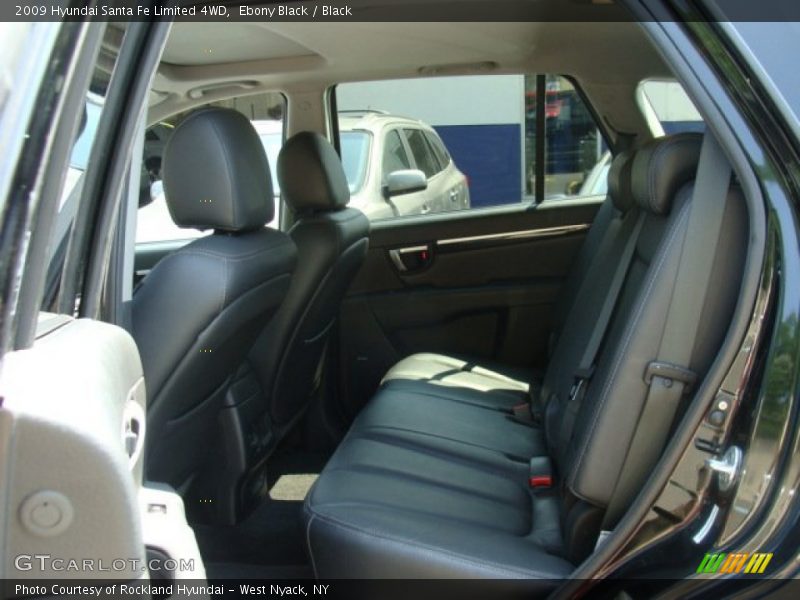 Ebony Black / Black 2009 Hyundai Santa Fe Limited 4WD