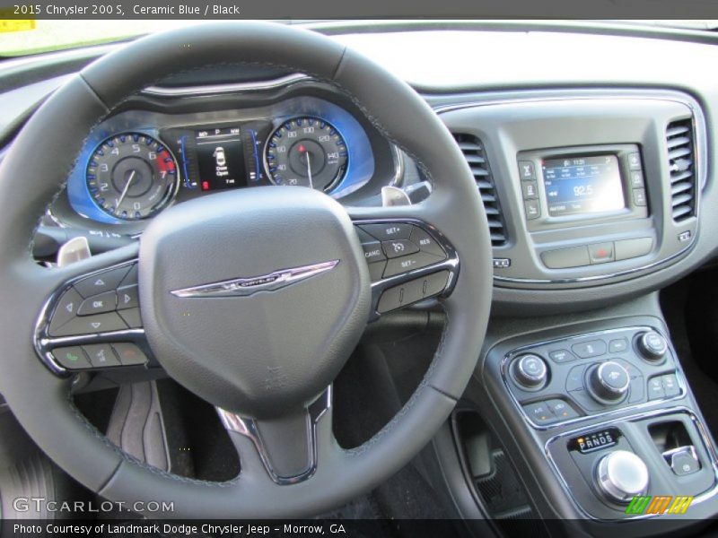 Ceramic Blue / Black 2015 Chrysler 200 S