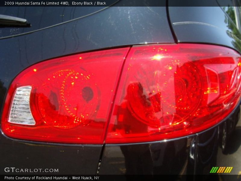 Ebony Black / Black 2009 Hyundai Santa Fe Limited 4WD