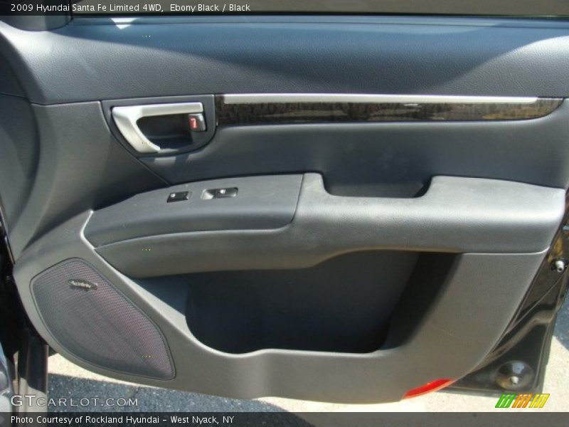 Ebony Black / Black 2009 Hyundai Santa Fe Limited 4WD