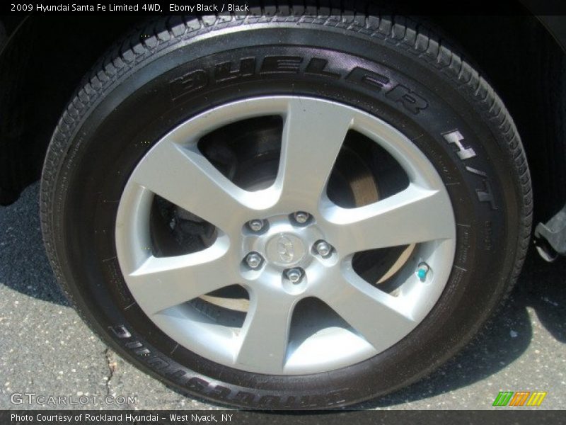 Ebony Black / Black 2009 Hyundai Santa Fe Limited 4WD