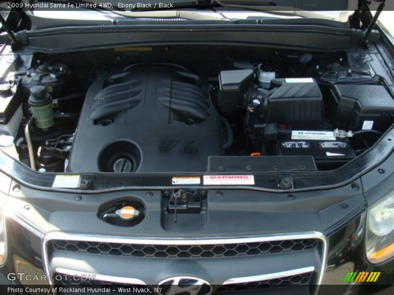 Ebony Black / Black 2009 Hyundai Santa Fe Limited 4WD