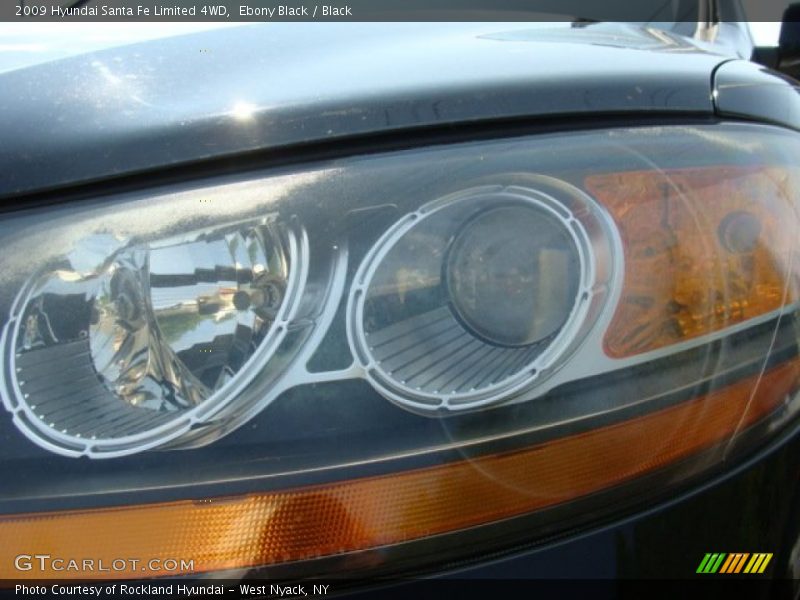 Ebony Black / Black 2009 Hyundai Santa Fe Limited 4WD