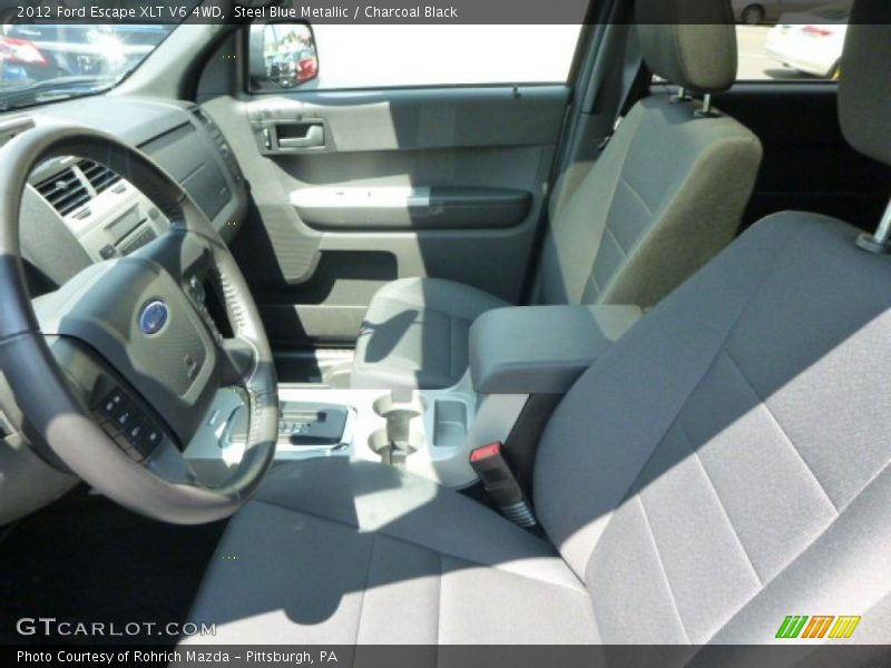 Steel Blue Metallic / Charcoal Black 2012 Ford Escape XLT V6 4WD