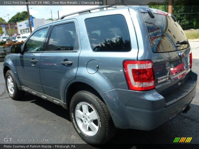 Steel Blue Metallic / Charcoal Black 2012 Ford Escape XLT V6 4WD