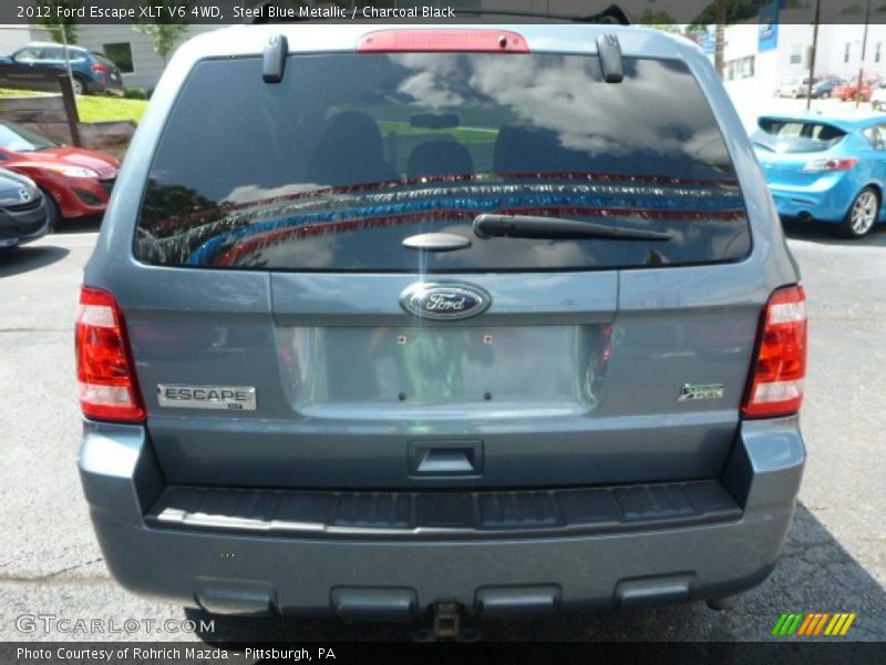 Steel Blue Metallic / Charcoal Black 2012 Ford Escape XLT V6 4WD