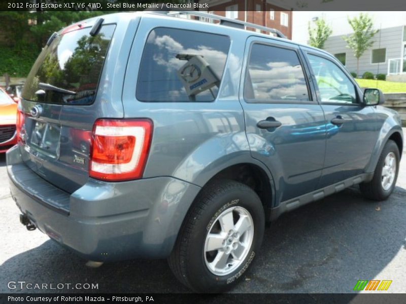 Steel Blue Metallic / Charcoal Black 2012 Ford Escape XLT V6 4WD
