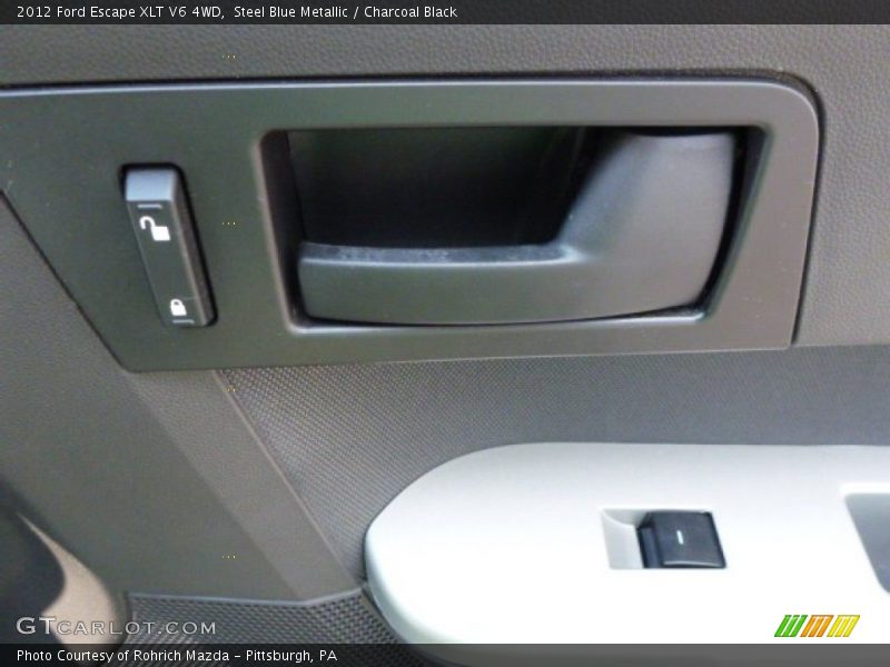 Steel Blue Metallic / Charcoal Black 2012 Ford Escape XLT V6 4WD
