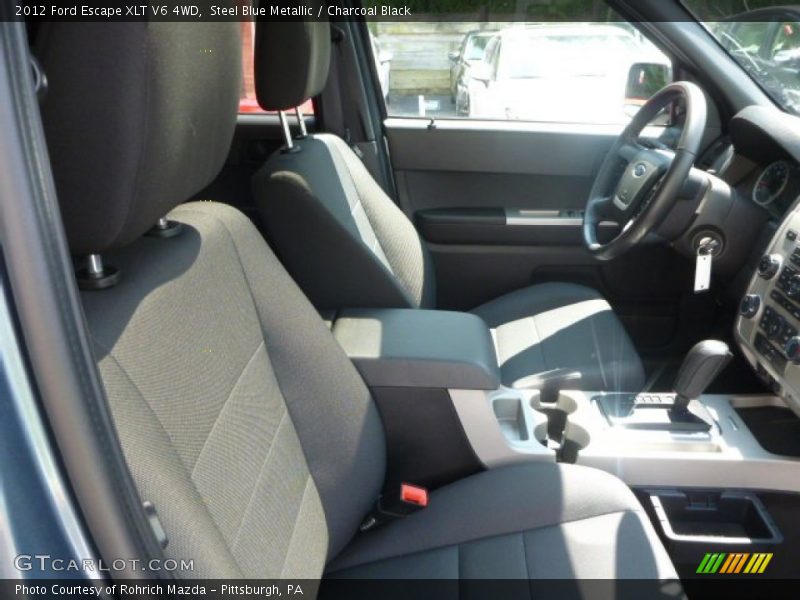 Steel Blue Metallic / Charcoal Black 2012 Ford Escape XLT V6 4WD