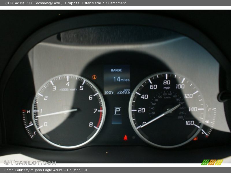 Graphite Luster Metallic / Parchment 2014 Acura RDX Technology AWD