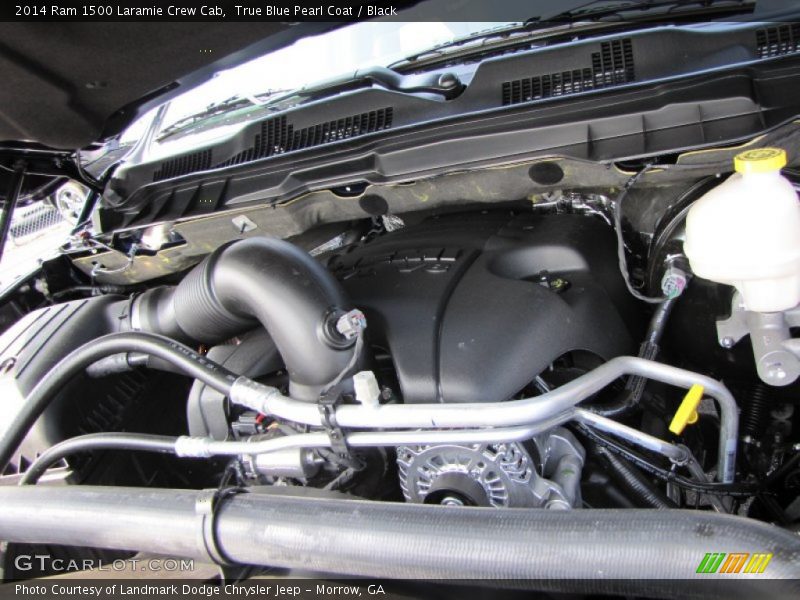 True Blue Pearl Coat / Black 2014 Ram 1500 Laramie Crew Cab