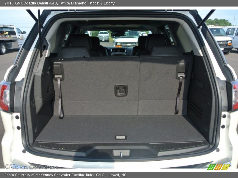 White Diamond Tricoat / Ebony 2015 GMC Acadia Denali AWD