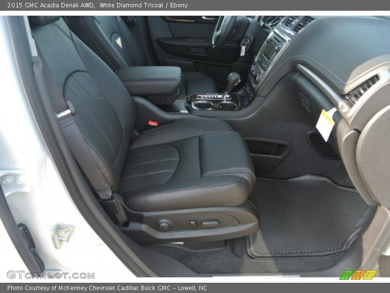 White Diamond Tricoat / Ebony 2015 GMC Acadia Denali AWD