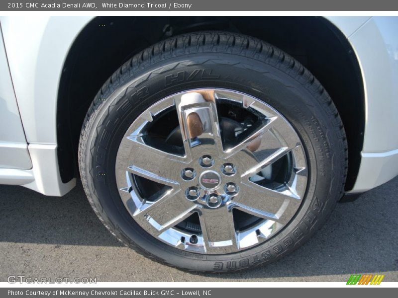 White Diamond Tricoat / Ebony 2015 GMC Acadia Denali AWD