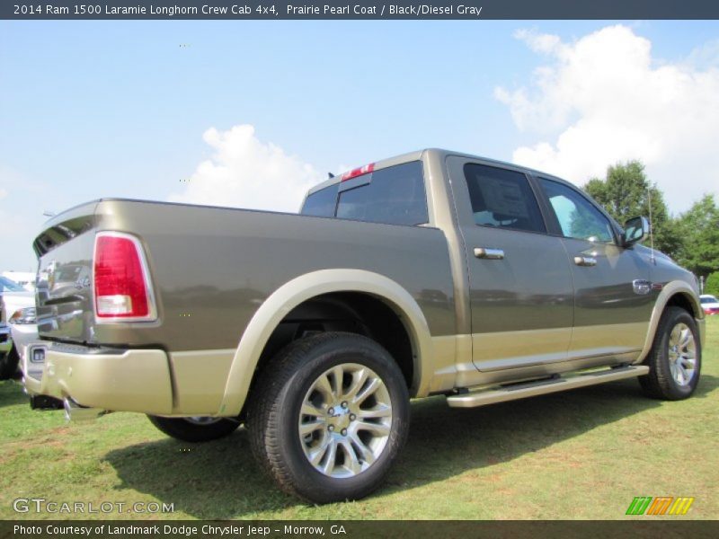 Prairie Pearl Coat / Black/Diesel Gray 2014 Ram 1500 Laramie Longhorn Crew Cab 4x4