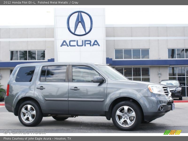 Polished Metal Metallic / Gray 2012 Honda Pilot EX-L