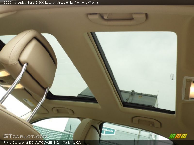 Arctic White / Almond/Mocha 2009 Mercedes-Benz C 300 Luxury