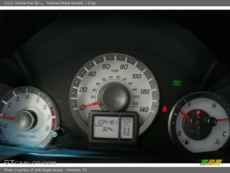 Polished Metal Metallic / Gray 2012 Honda Pilot EX-L