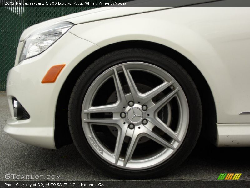 Arctic White / Almond/Mocha 2009 Mercedes-Benz C 300 Luxury