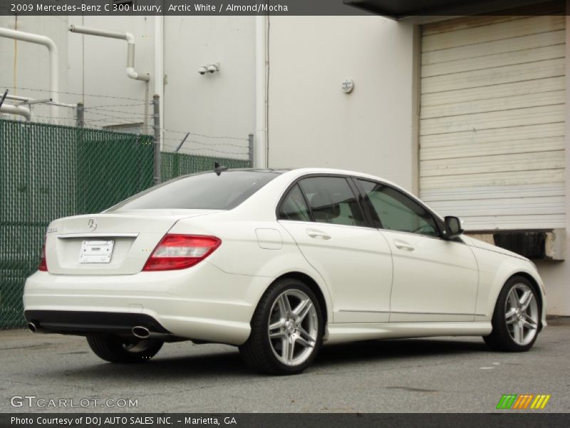 Arctic White / Almond/Mocha 2009 Mercedes-Benz C 300 Luxury