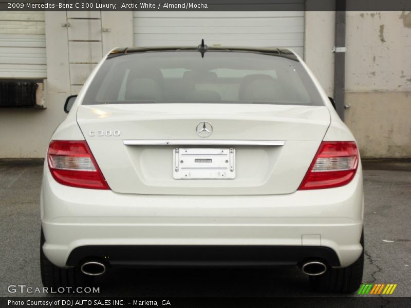 Arctic White / Almond/Mocha 2009 Mercedes-Benz C 300 Luxury