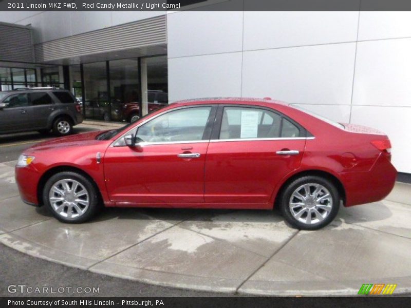 Red Candy Metallic / Light Camel 2011 Lincoln MKZ FWD