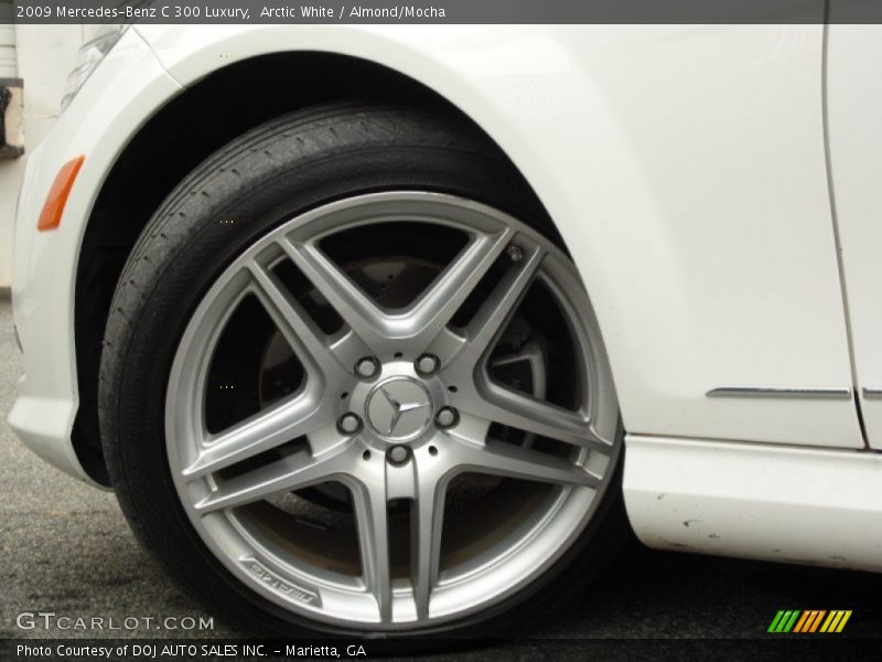 Arctic White / Almond/Mocha 2009 Mercedes-Benz C 300 Luxury