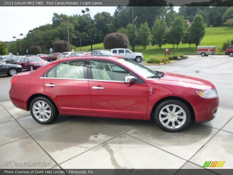 Red Candy Metallic / Light Camel 2011 Lincoln MKZ FWD