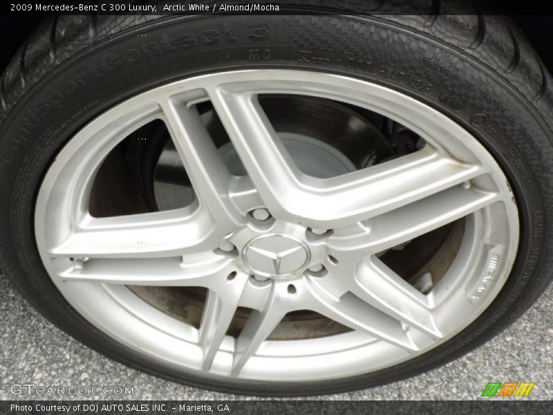 Arctic White / Almond/Mocha 2009 Mercedes-Benz C 300 Luxury