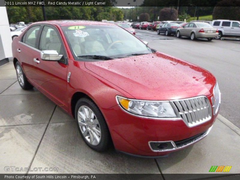 Red Candy Metallic / Light Camel 2011 Lincoln MKZ FWD