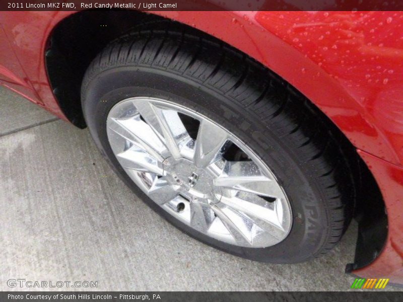 Red Candy Metallic / Light Camel 2011 Lincoln MKZ FWD